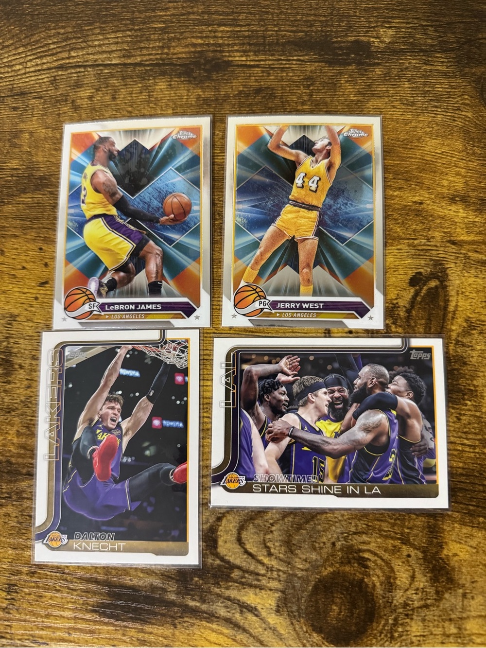 Topps & Topps Chrome Los Angeles Lakers Basketball Ball Cards